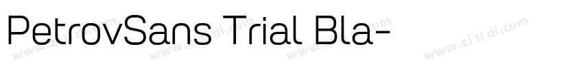 PetrovSans Trial Bla字体转换